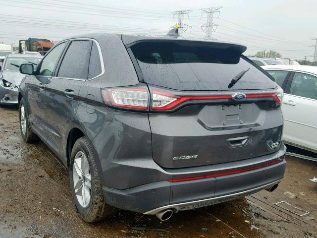 2FMPK3J94HBC27673 - 2017 FORD EDGE SEL GRAY photo 3