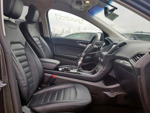 2FMPK3J94HBC27673 - 2017 FORD EDGE SEL GRAY photo 5