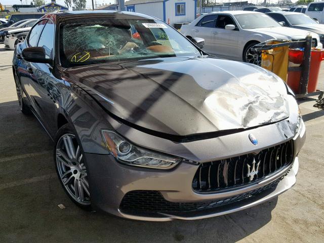 ZAM57XSLXH1219180 - 2017 MASERATI GHIBLI LUX GRAY photo 1