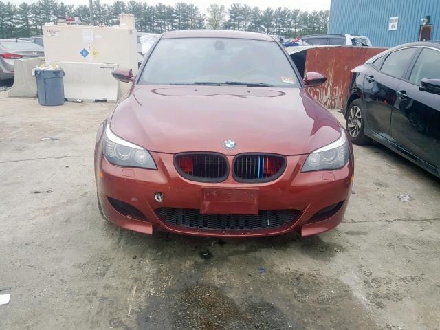 WBSNB93588CX08656 - 2008 BMW M5 RED photo 9