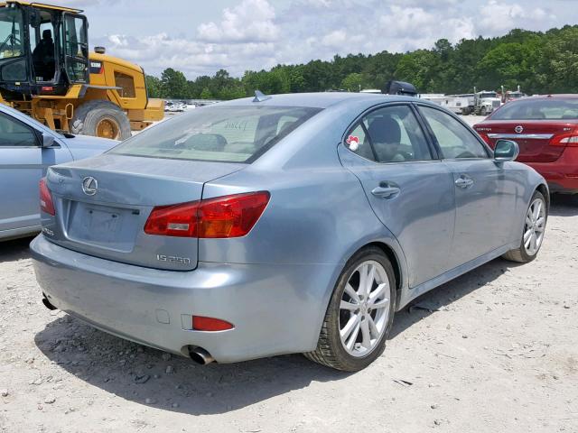 JTHBK262175047864 - 2007 LEXUS IS 250 BLUE photo 4