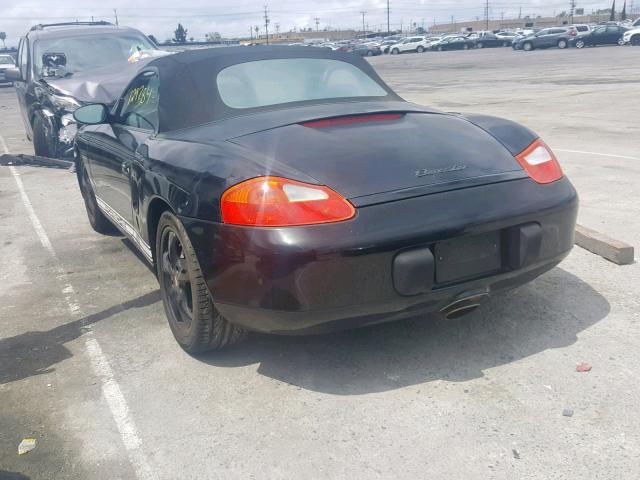 WP0CA29831U624920 - 2001 PORSCHE BOXSTER BLACK photo 3