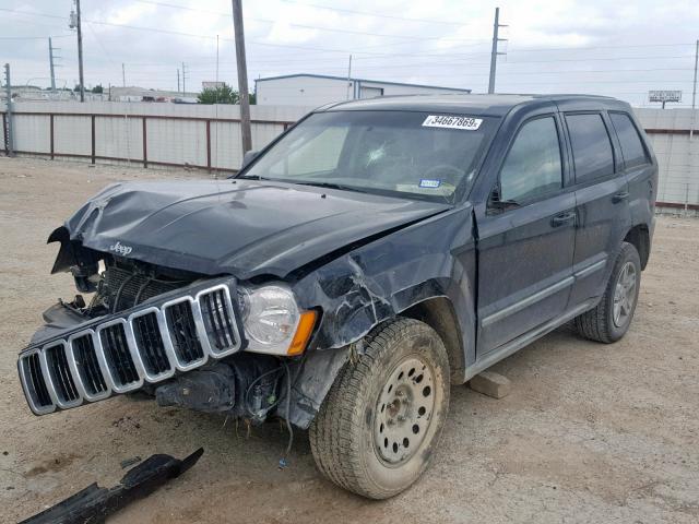 1J8GS48K77C663329 - 2007 JEEP GRAND CHER BLACK photo 2