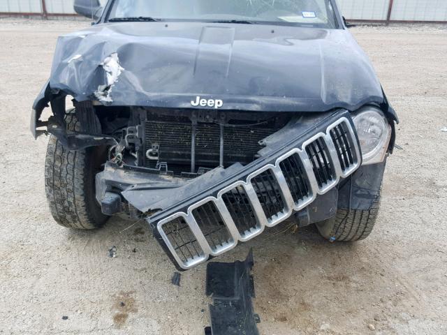 1J8GS48K77C663329 - 2007 JEEP GRAND CHER BLACK photo 9