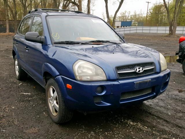 KM8JM12B25U191204 - 2005 HYUNDAI TUCSON GL BLUE photo 1