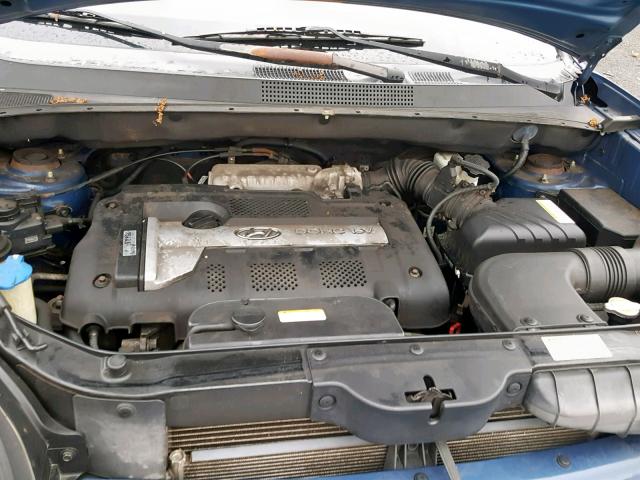 KM8JM12B25U191204 - 2005 HYUNDAI TUCSON GL BLUE photo 7