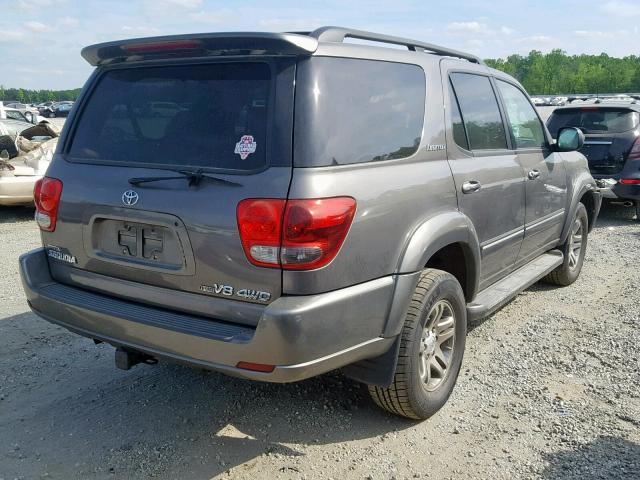 5TDBT48A76S276024 - 2006 TOYOTA SEQUOIA LI GRAY photo 4