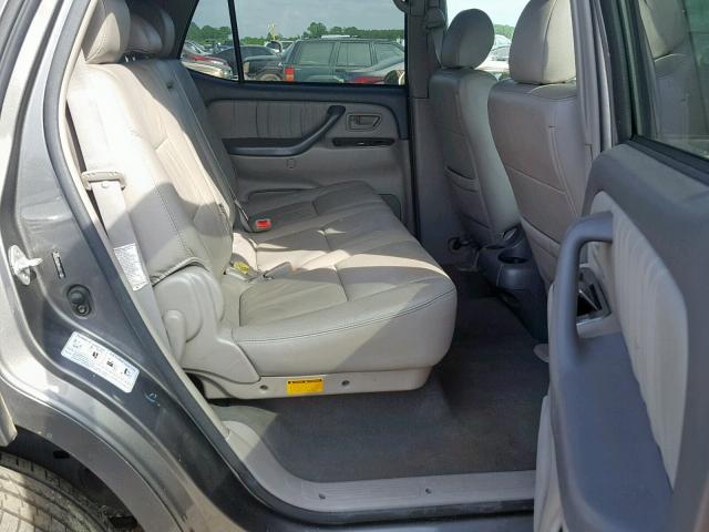 5TDBT48A76S276024 - 2006 TOYOTA SEQUOIA LI GRAY photo 6