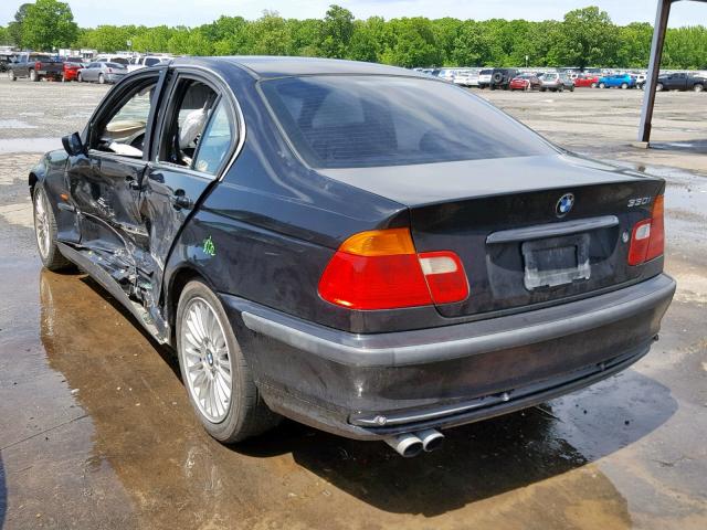 WBAAV53461FK45902 - 2001 BMW 330 I BLACK photo 3