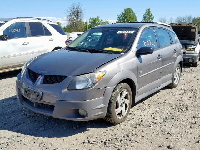 5Y2SL62854Z463212 - 2004 PONTIAC VIBE GRAY photo 2