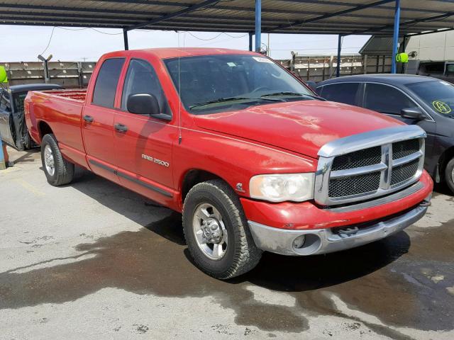 3D7KR28C85G824927 - 2005 DODGE RAM 2500 S 红色 照片 1