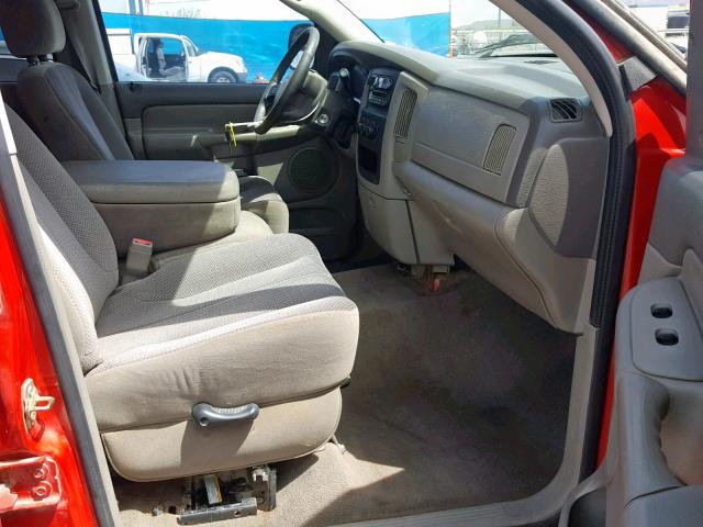 3D7KR28C85G824927 - 2005 DODGE RAM 2500 S 红色 照片 5