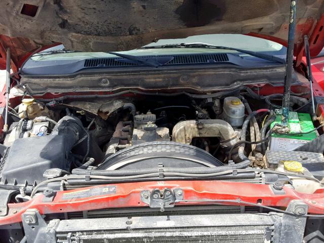 3D7KR28C85G824927 - 2005 DODGE RAM 2500 S 红色 照片 7