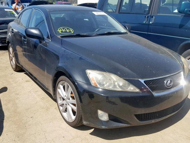 JTHBK262272037488 - 2007 LEXUS IS 250 BLACK photo 1