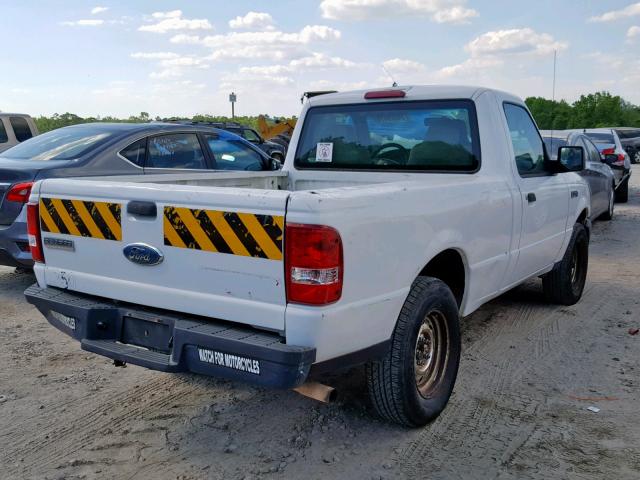 1FTYR10D37PA03784 - 2007 FORD RANGER WHITE photo 4