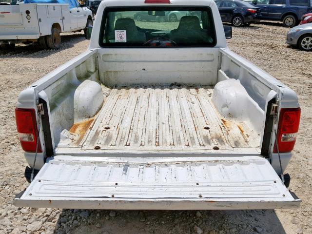 1FTYR10D37PA03784 - 2007 FORD RANGER WHITE photo 6