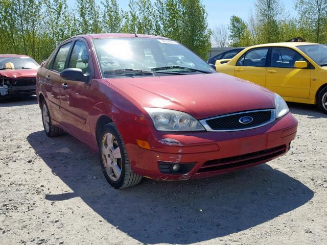 1FAFP34N85W179718 - 2005 FORD FOCUS ZX4 RED photo 1