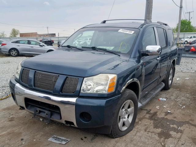 5N1AA08B44N709624 - 2004 NISSAN ARMADA SE GREEN photo 2