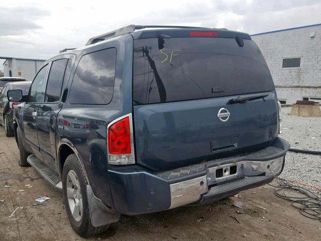 5N1AA08B44N709624 - 2004 NISSAN ARMADA SE GREEN photo 3