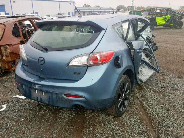 JM1BL1H64A1307780 - 2010 MAZDA 3 S BLUE photo 4