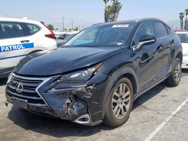 JTJYARBZ8G2027328 - 2016 LEXUS NX 200T BLACK photo 2