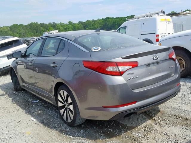 5XXGR4A66DG227521 - 2013 KIA OPTIMA SX SILVER photo 3