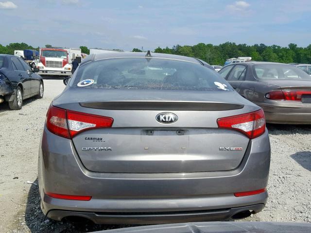 5XXGR4A66DG227521 - 2013 KIA OPTIMA SX SILVER photo 9