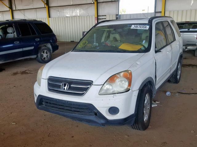 JHLRD78985C039337 - 2005 HONDA CR-V SE WHITE photo 2