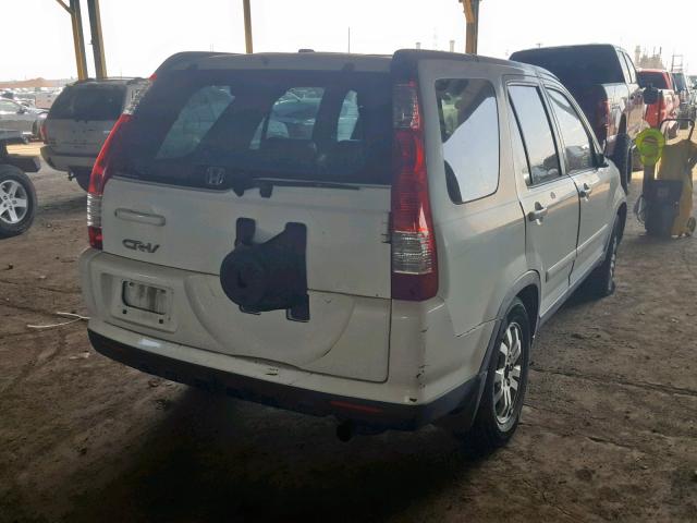 JHLRD78985C039337 - 2005 HONDA CR-V SE WHITE photo 4