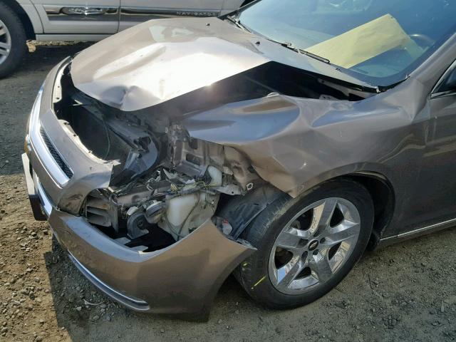 1G1ZC5EB1AF297759 - 2010 CHEVROLET MALIBU 1LT CHARCOAL photo 9