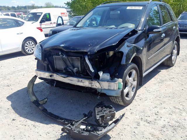 4JGBB22E68A323123 - 2008 MERCEDES-BENZ ML 320 CDI BLACK photo 2