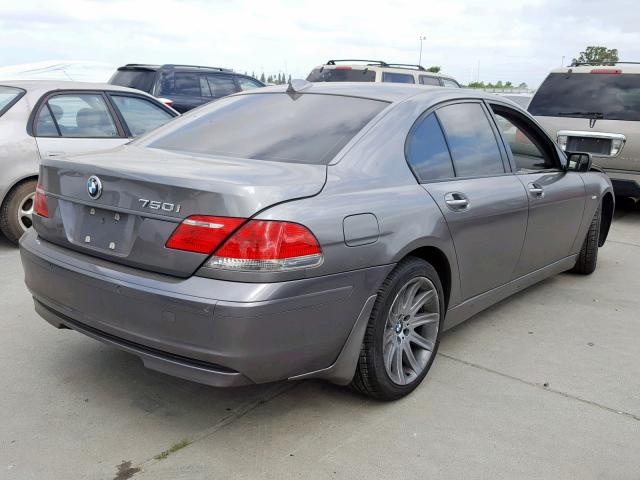 WBAHL83546DT03197 - 2006 BMW 750 I GRAY photo 4