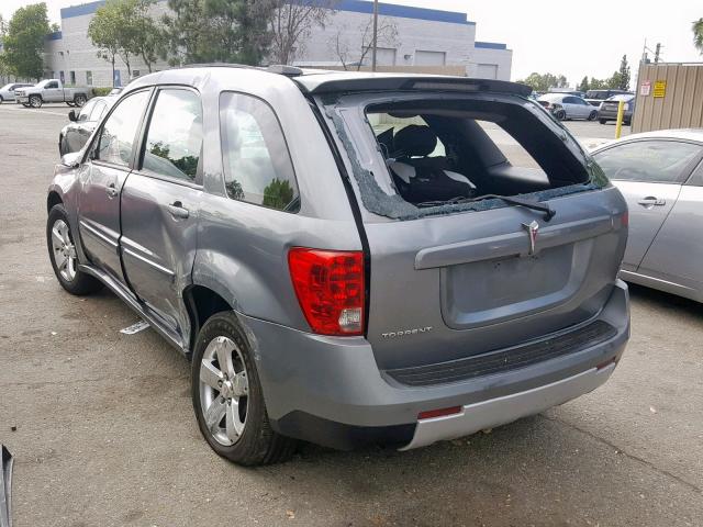 2CKDL63F666102469 - 2006 PONTIAC TORRENT GRAY photo 3