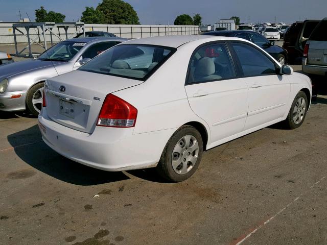 KNAFE222395664232 - 2009 KIA SPECTRA EX WHITE photo 4