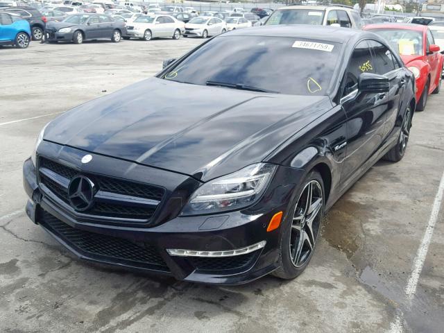 WDDLJ7GB1EA121203 - 2014 MERCEDES-BENZ CLS 63 AMG BLACK photo 2