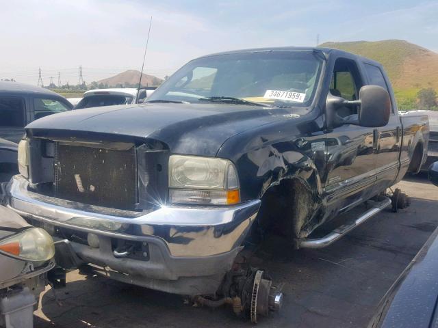 1FTSW31P43ED45320 - 2003 FORD F350 SRW S BLACK photo 2