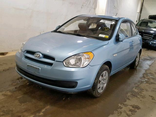 KMHCM36C48U067138 - 2008 HYUNDAI ACCENT GS BLUE photo 2