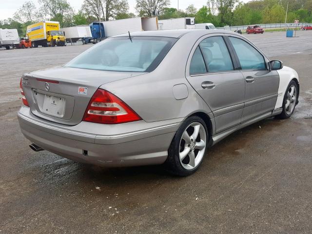 WDBRF52H96F764052 - 2006 MERCEDES-BENZ C 230 SILVER photo 4