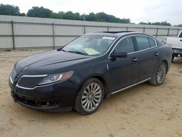 1LNHL9EK6FG607573 - 2015 LINCOLN MKS BLACK photo 2