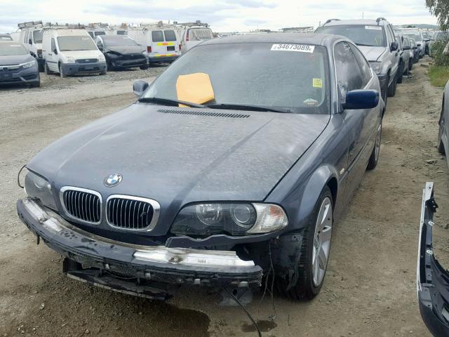 WBABN73453PJ15848 - 2003 BMW 325 CI GRAY photo 2