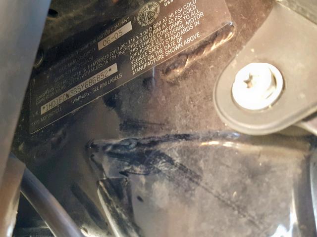 1HD1FCW385Y686852 - 2005 HARLEY-DAVIDSON FLHTCUI BLACK photo 10