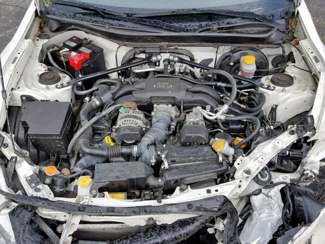 JF1ZNAA10D2709825 - 2013 TOYOTA SCION FR-S WHITE photo 7