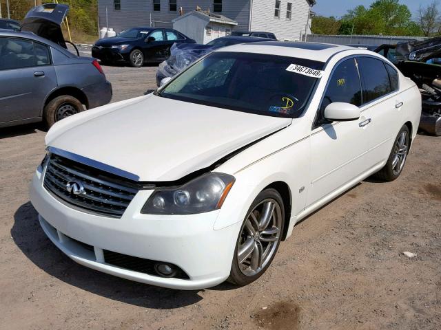 JNKBY01E57M403288 - 2007 INFINITI M45 BASE WHITE photo 2