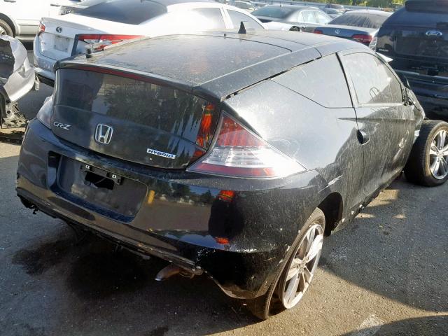 JHMZF1D4XCS004282 - 2012 HONDA CR-Z BLACK photo 4