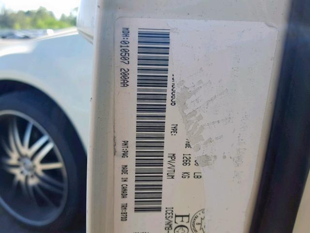 2D4FV48V35H636856 - 2005 DODGE MAGNUM SXT WHITE photo 10