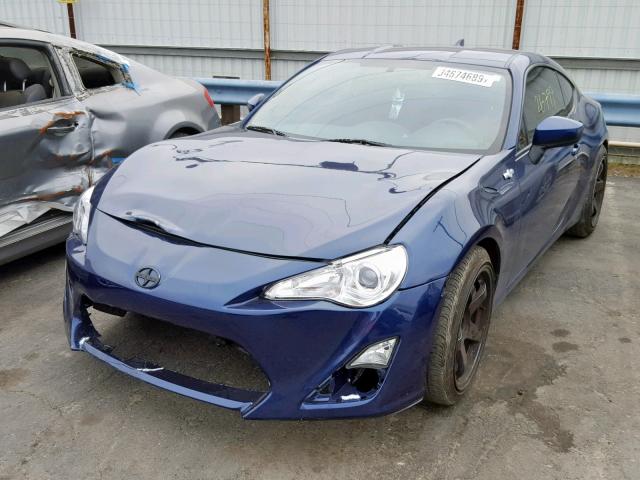 JF1ZNAA1XG8704486 - 2016 TOYOTA SCION FR-S BLUE photo 2