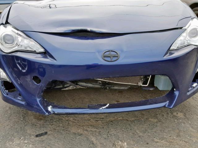 JF1ZNAA1XG8704486 - 2016 TOYOTA SCION FR-S BLUE photo 9