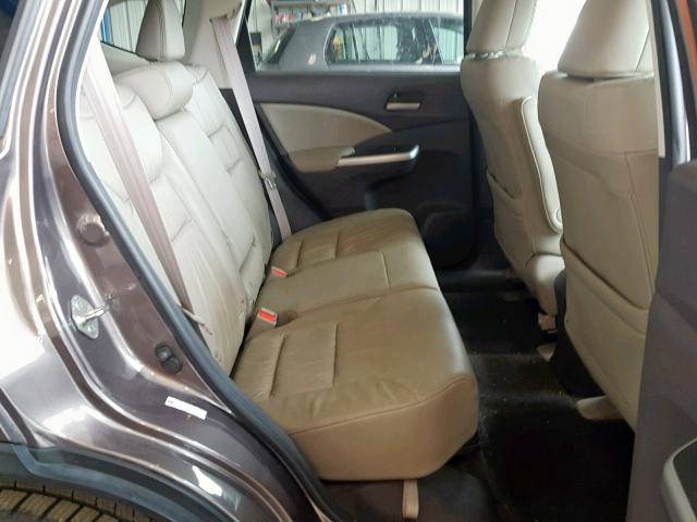 5J6RM4H76DL082464 - 2013 HONDA CR-V EXL TAN photo 6