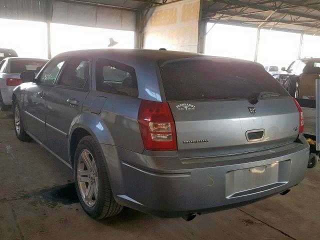 2D4GV57257H657115 - 2007 DODGE MAGNUM R/T BLUE photo 3