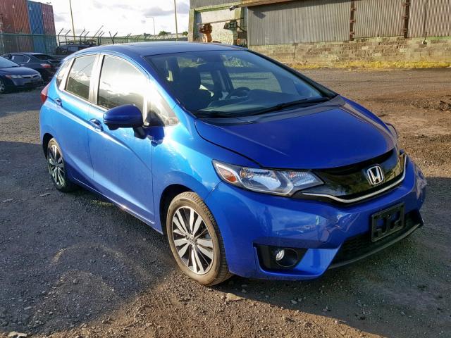 JHMGK5H70HS010677 - 2017 HONDA FIT EX BLUE photo 1